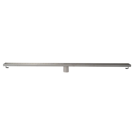 Alfi Brand 47" Stainless Steel Linear Shower Drain with Groove Lines ABLD47D